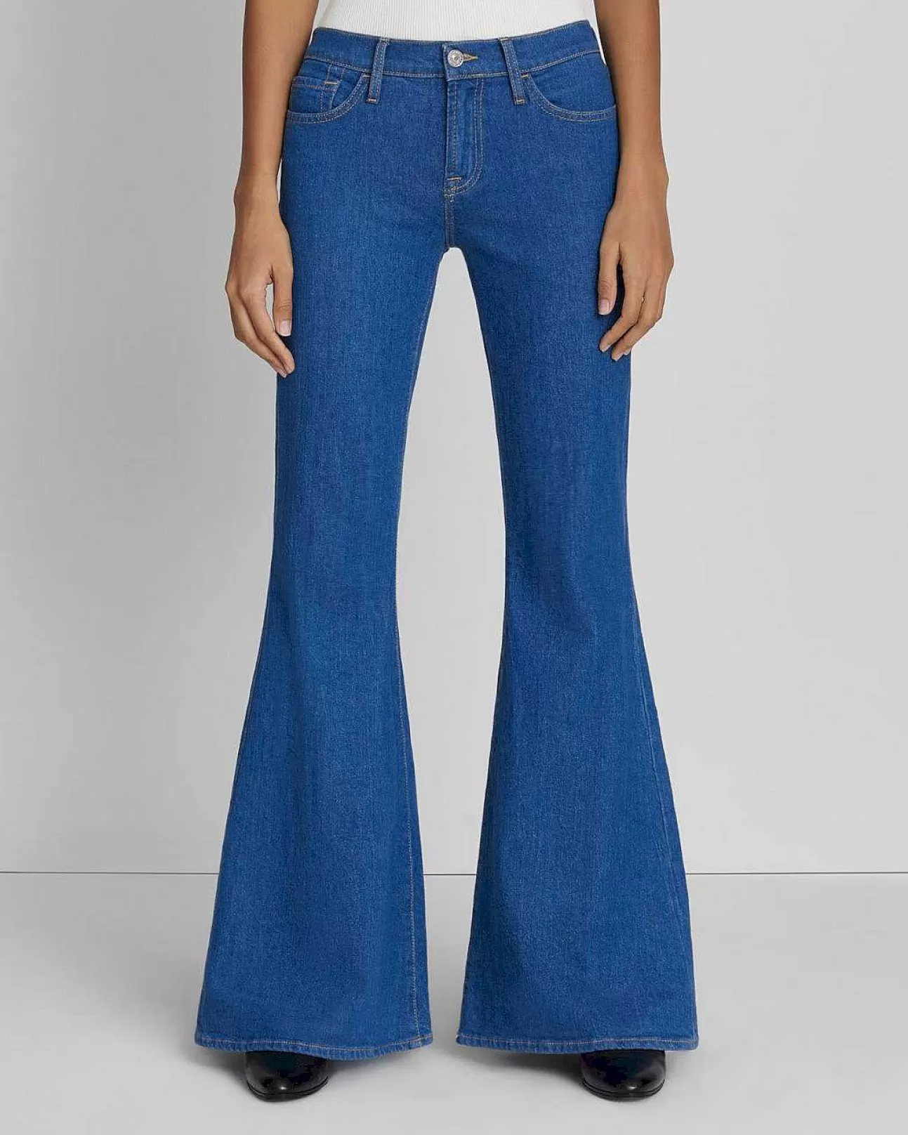 Jeans>7 For All Mankind Kein Filter Low Rise Flare In Aquamarin