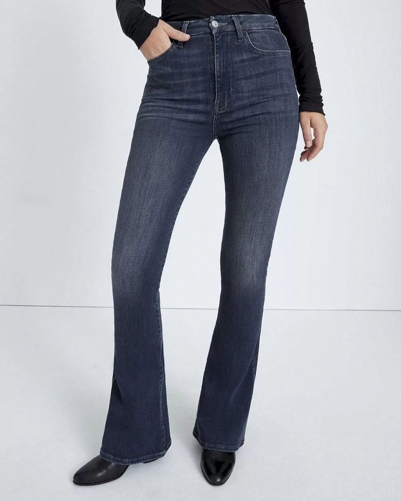 Jeans>7 For All Mankind No Filter Ultra High Rise Skinny Bootcut In Edelweis